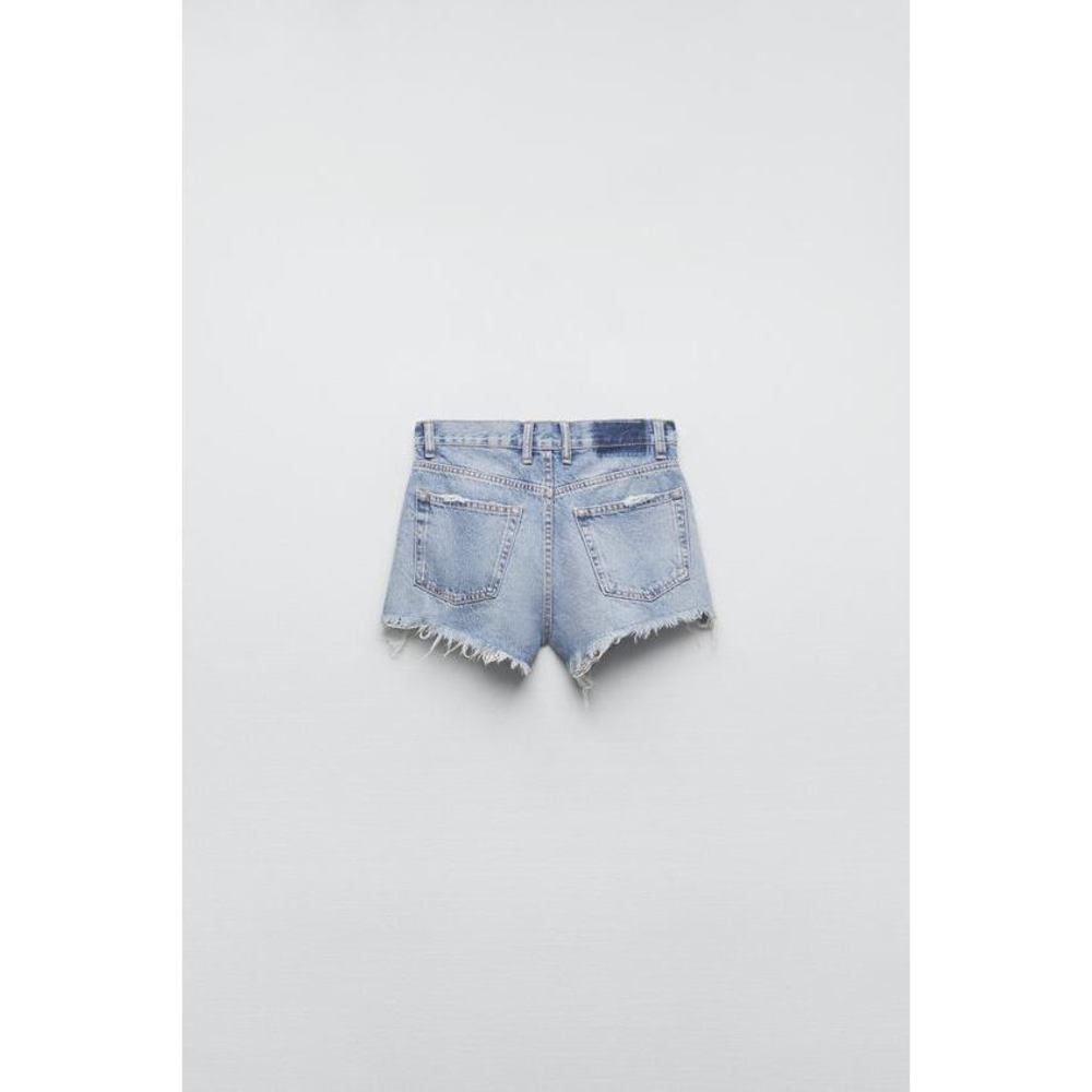 TRF MID RISE DENIM SHORTS - Picture 3 of 4